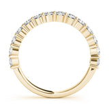 Sophisticated & Stylish Prong Set Round Cut Diamond Pavé Wedding Band - Diamonds By Rothschild