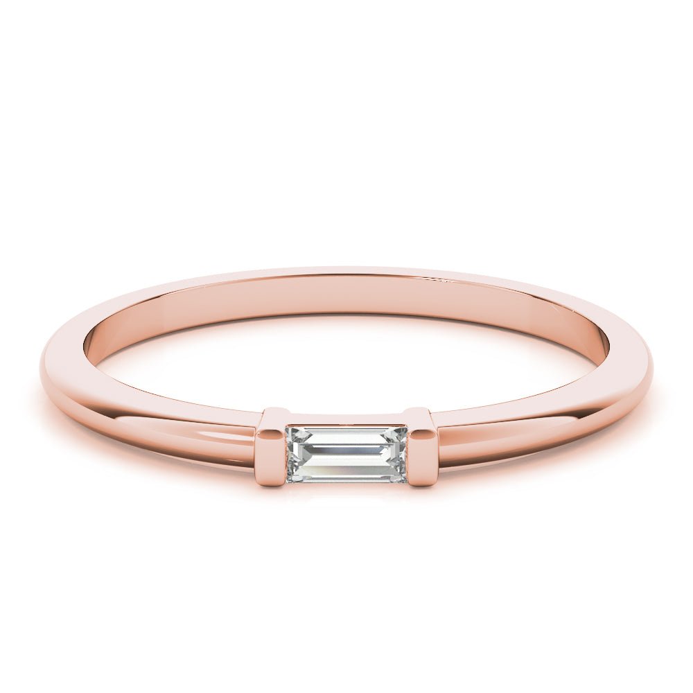 Sophisticated & Stylish Solitaire Diamond Wedding Ring - Diamonds By Rothschild