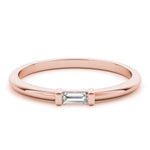 Sophisticated & Stylish Solitaire Diamond Wedding Ring - Diamonds By Rothschild