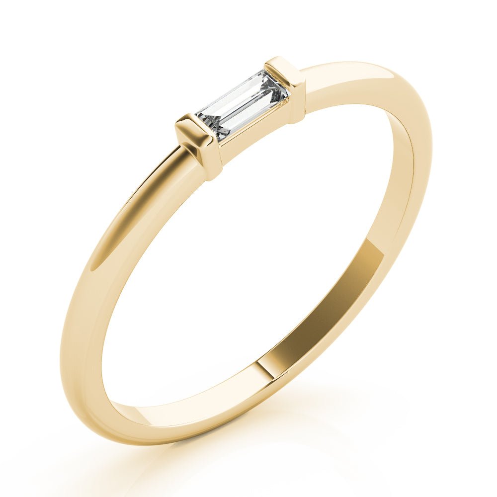 Sophisticated & Stylish Solitaire Diamond Wedding Ring - Diamonds By Rothschild