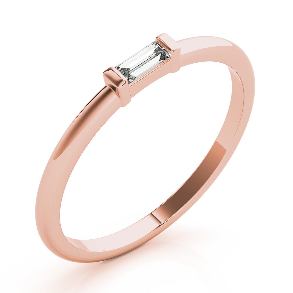 Sophisticated & Stylish Solitaire Diamond Wedding Ring - Diamonds By Rothschild
