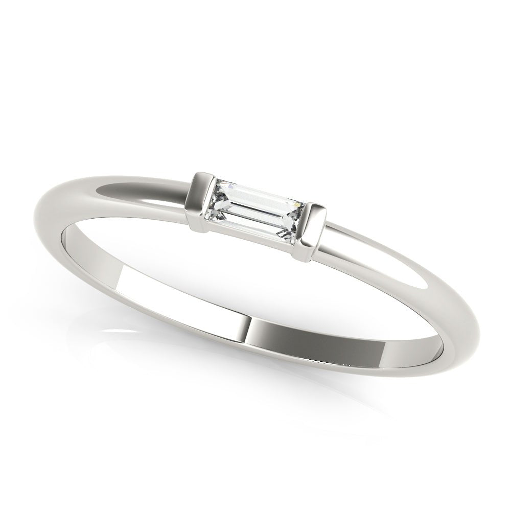 Sophisticated & Stylish Solitaire Diamond Wedding Ring - Diamonds By Rothschild