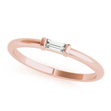 Sophisticated & Stylish Solitaire Diamond Wedding Ring - Diamonds By Rothschild