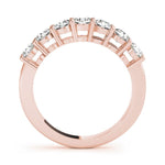 Sparkling & Bespoke 7 Stone Round Diamond Pavé Wedding Ring - Diamonds By Rothschild