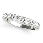 Sparkling & Bespoke 7 Stone Round Diamond Pavé Wedding Ring - Diamonds By Rothschild