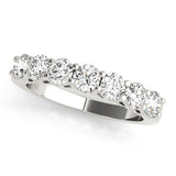 Sparkling & Bespoke 7 Stone Round Diamond Pavé Wedding Ring - Diamonds By Rothschild