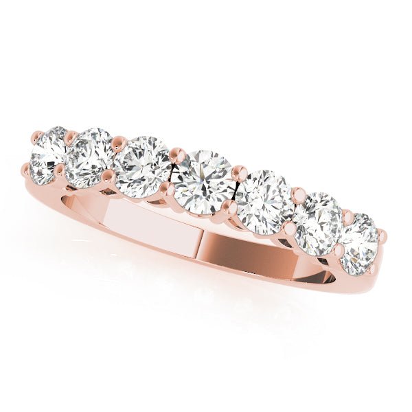 Sparkling & Bespoke 7 Stone Round Diamond Pavé Wedding Ring - Diamonds By Rothschild