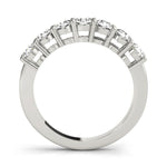 Sparkling & Bespoke 7 Stone Round Diamond Pavé Wedding Ring - Diamonds By Rothschild