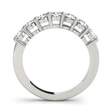 Sparkling & Bespoke 7 Stone Round Diamond Pavé Wedding Ring - Diamonds By Rothschild