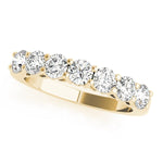 Sparkling & Bespoke 7 Stone Round Diamond Pavé Wedding Ring - Diamonds By Rothschild