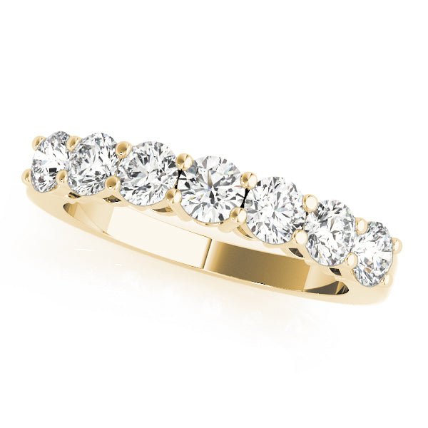Sparkling & Bespoke 7 Stone Round Diamond Pavé Wedding Ring - Diamonds By Rothschild