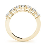 Sparkling & Bespoke 7 Stone Round Diamond Pavé Wedding Ring - Diamonds By Rothschild