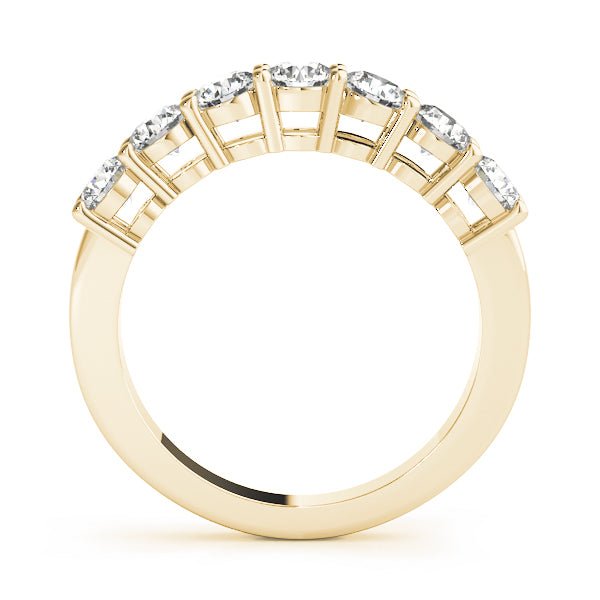 Sparkling & Bespoke 7 Stone Round Diamond Pavé Wedding Ring - Diamonds By Rothschild