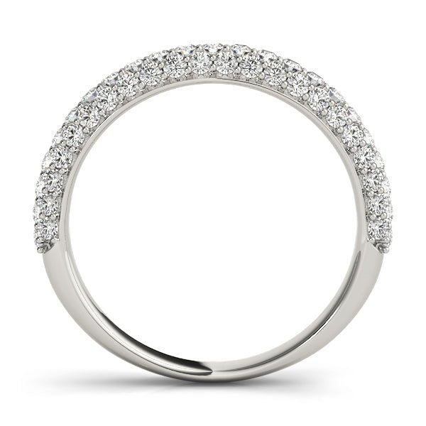Sparkling & Delicate Multiple Row Diamond Pavé Wedding Ring - Diamonds By Rothschild