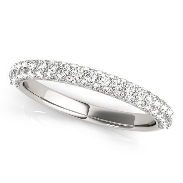 Sparkling & Delicate Multiple Row Diamond Pavé Wedding Ring - Diamonds By Rothschild