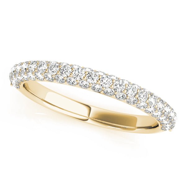 Sparkling & Delicate Multiple Row Diamond Pavé Wedding Ring - Diamonds By Rothschild