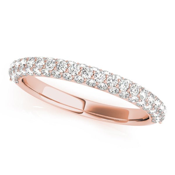 Sparkling & Delicate Multiple Row Diamond Pavé Wedding Ring - Diamonds By Rothschild