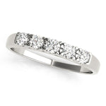 Sparkling & Elegant 5 - Stone Round Diamond Wedding Band - Diamonds By Rothschild