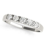 Sparkling & Elegant 5 - Stone Round Diamond Wedding Band - Diamonds By Rothschild