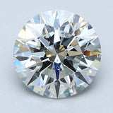 2.5 Carat Round - Natural Diamond - 2.71 - I - SI1 - EX - EX - EX