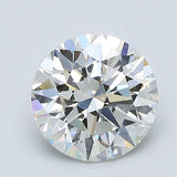 2 Carat Round - Natural Diamond - 2.03 - J - SI1 - EX - EX - EX