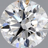 1/2 Carat Round Cut Natural Diamond - D VS2 - 0.56ct - EX Cut Grade