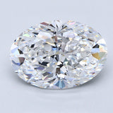 3.5 Carat Oval - Natural Diamond - 3.38 - D - VS1 - EX - EX - VG
