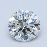 2 Carat Round - Natural Diamond - 2.01 - F - SI2 - EX - VG - EX