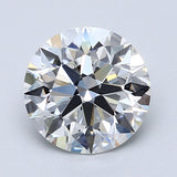 1.5 Carat Natural Diamond - Round - 1.72 - F - VVS2