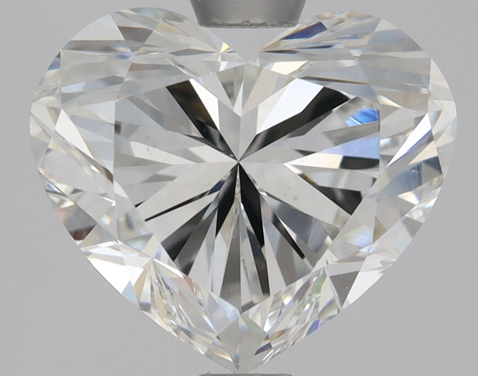 2 Carat Heart Shape Cut Natural Diamond - H VS2 - 1.8ct - EX Cut Grade