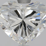 2 Carat Heart Shape Cut Natural Diamond - H VS2 - 1.8ct - EX Cut Grade