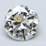 2 Carat Round Cut Natural Diamond - J I1 - 2.2ct - G Cut Grade