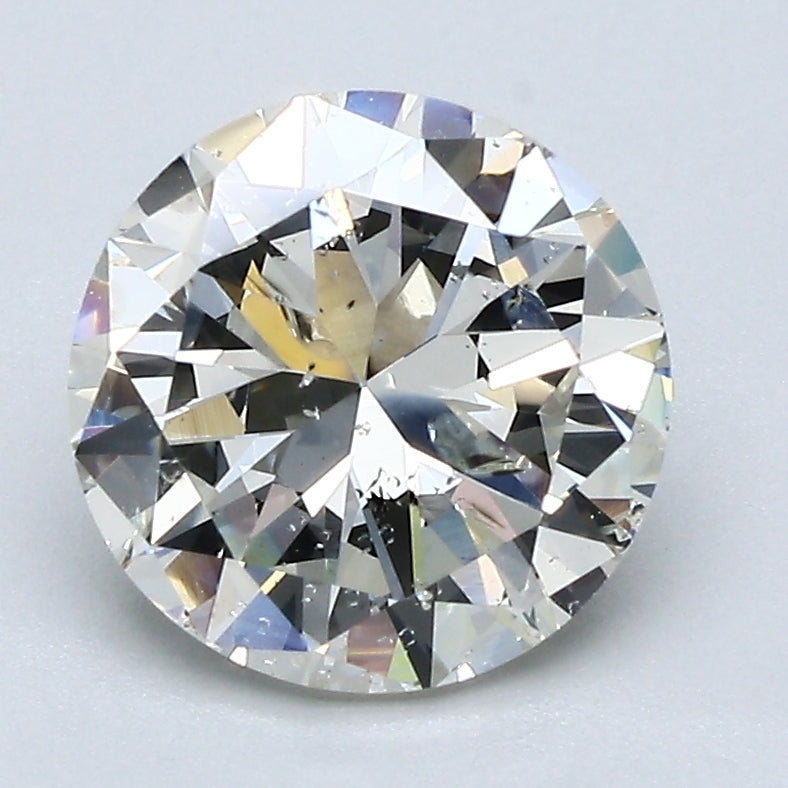 2 Carat Round Cut Natural Diamond - J I1 - 2.2ct - G Cut Grade
