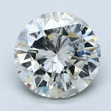 3.5 Carat Round - Natural Diamond - 3.53 - J - I1 - G - G - VG