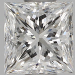 1/2 Carat Princess Cut Natural Diamond - E VVS1 - 0.58ct - EX Cut Grade