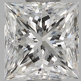 1/2 Carat Princess Cut Natural Diamond - E VVS1 - 0.58ct - EX Cut Grade