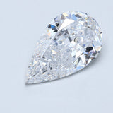 4 Carat Pear - Natural Diamond - 4.07 - D - SI2 - G - VG - VG