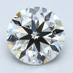 2.5 Carat Round Cut Natural Diamond - J VS2 - 2.53ct - VG Cut Grade