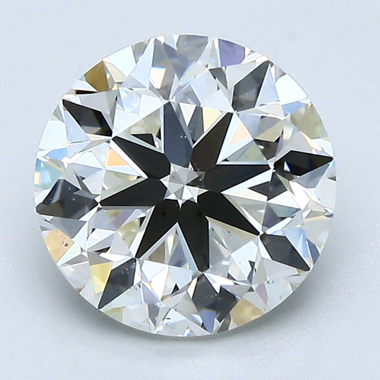 2.5 Carat Round Cut Natural Diamond - J VS2 - 2.53ct - VG Cut Grade