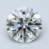 2 Carat Round - Natural Diamond - 2.43 - F - VVS2 - EX - EX - EX