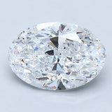 3 Carat Oval - Natural Diamond - 3.08 - D - SI2 - VG - VG - VG