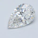 5.5 Carat Pear - Natural Diamond - 5.71 - G - SI1 - VG - EX - VG