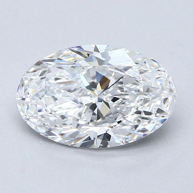 2.5 Carat Oval Cut Natural Diamond - D VS2 - 2.5ct - EX Cut Grade