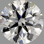 1 Carat Round Cut Natural Diamond - F VVS2 - 1.02ct - EX Cut Grade
