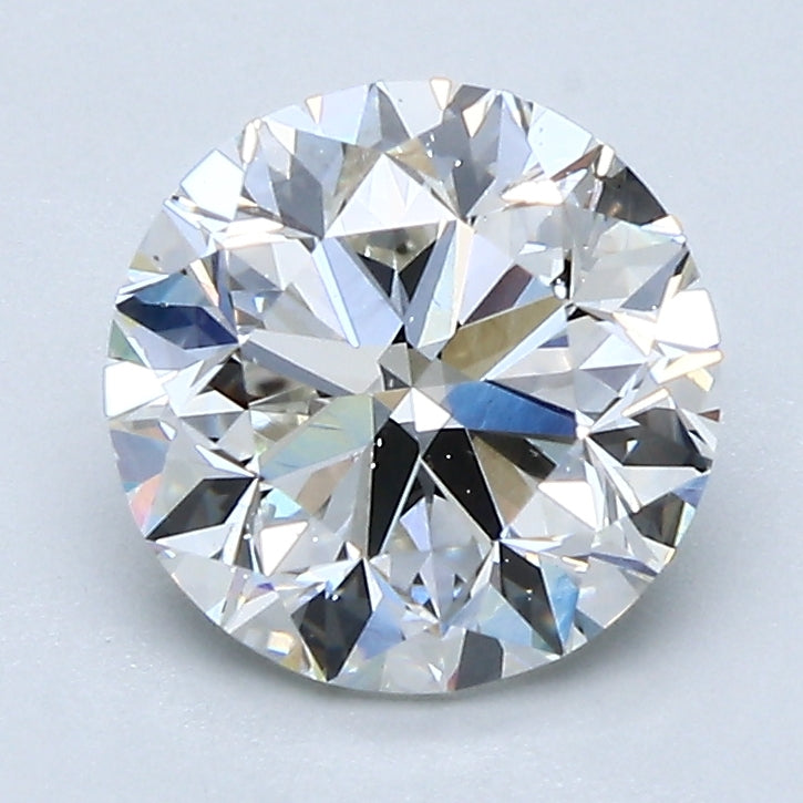 2 Carat Round Cut Natural Diamond - H SI1 - 2.0ct - VG Cut Grade