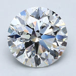 2.5 Carat Round Cut Natural Diamond - F SI2 - 2.52ct - EX Cut Grade