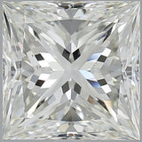4 Carat Princess - Natural Diamond - 4.02 - K - SI1 - EX - EX - EX