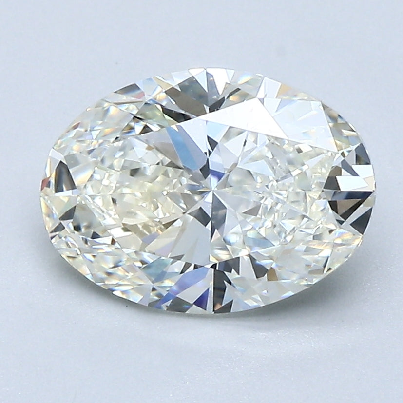 2 Carat Oval Cut Natural Diamond - J VVS2 - 2.02ct - EX Cut Grade