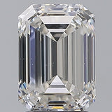2.5 Carat Emerald - Natural Diamond - 2.7 - F - VS2 - VG - EX - EX