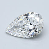2 Carat Pear - Natural Diamond - 2.01 - E - SI1 - VG - EX - VG
